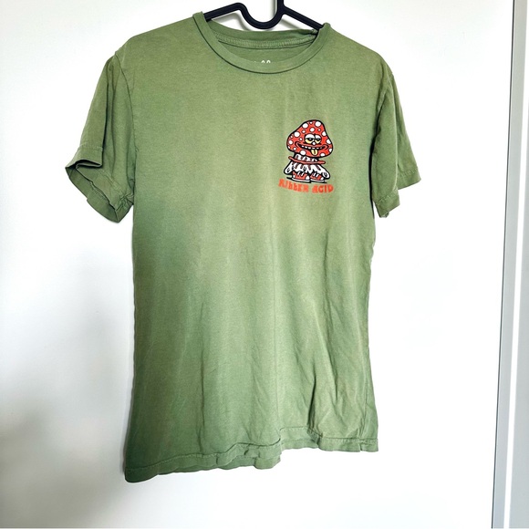 Killer Acid – MUSHROOM FRIENDS CAMP GREEN T-SHIRT - Picture 6 of 8